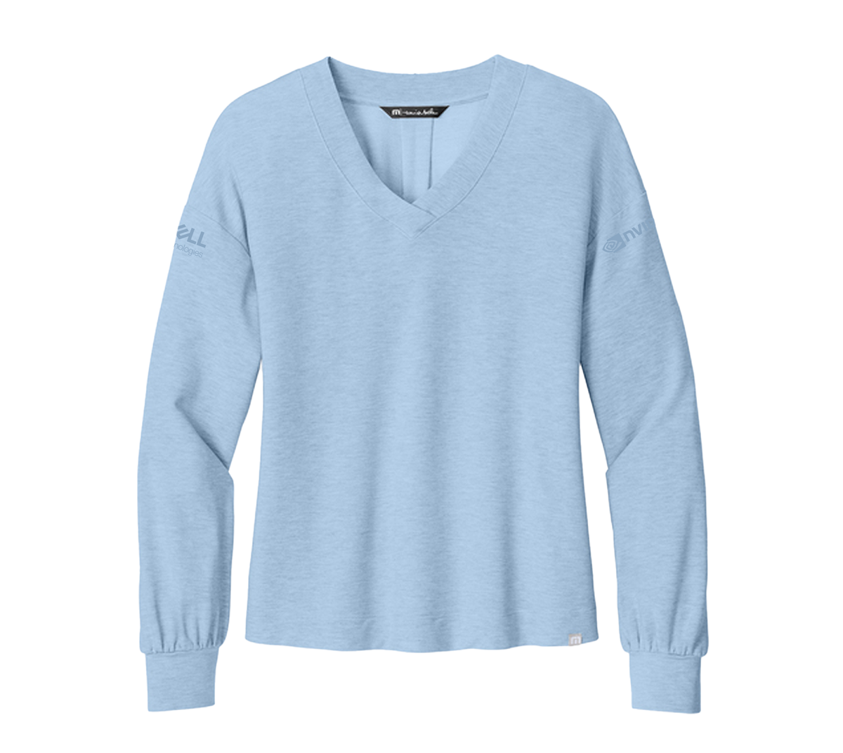 TravisMathew Women’s Long Weekend V-Neck-Natural Heather