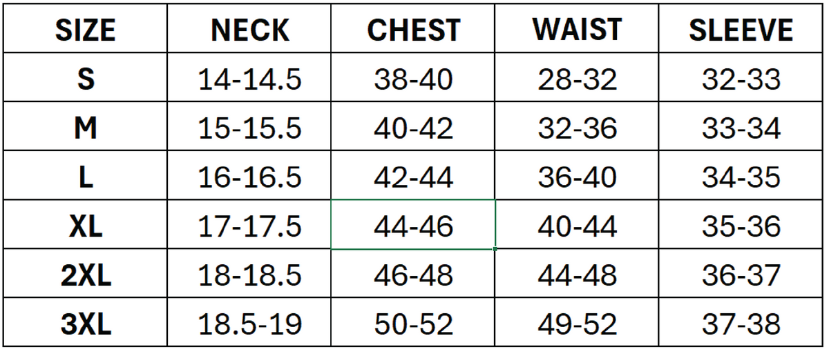 Size chart for Johnnie-o Big Sur Full-Zip Performance Vest with Primaloft®
